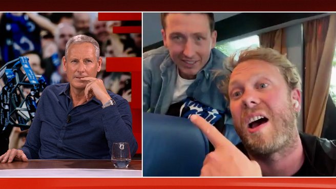 Rik Verheye en Hans Vanaken bellen live in tijdens feestvreugde bij Club Brugge : "Op dit moment zijn we nog nuchter"