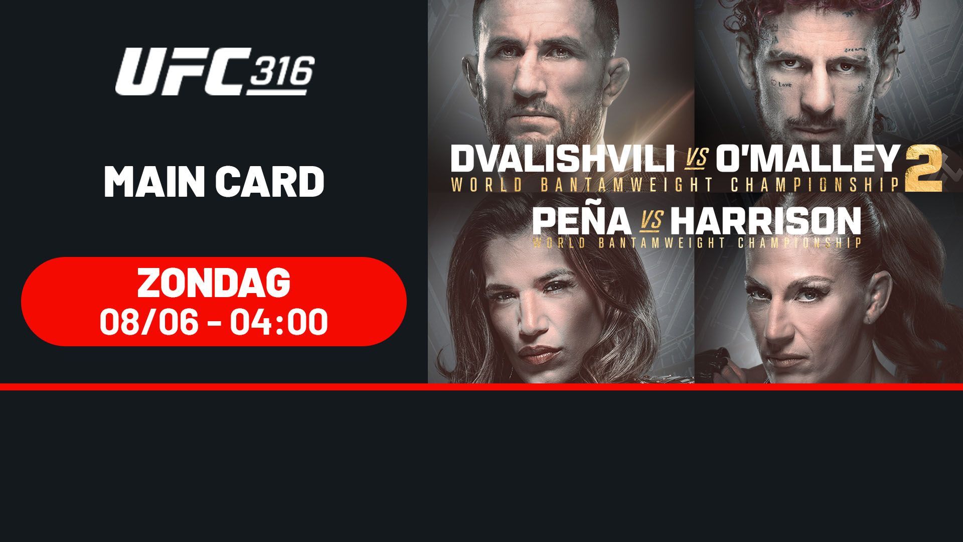 UFC 316: Merab vs. O'Malley 2 - Maincard