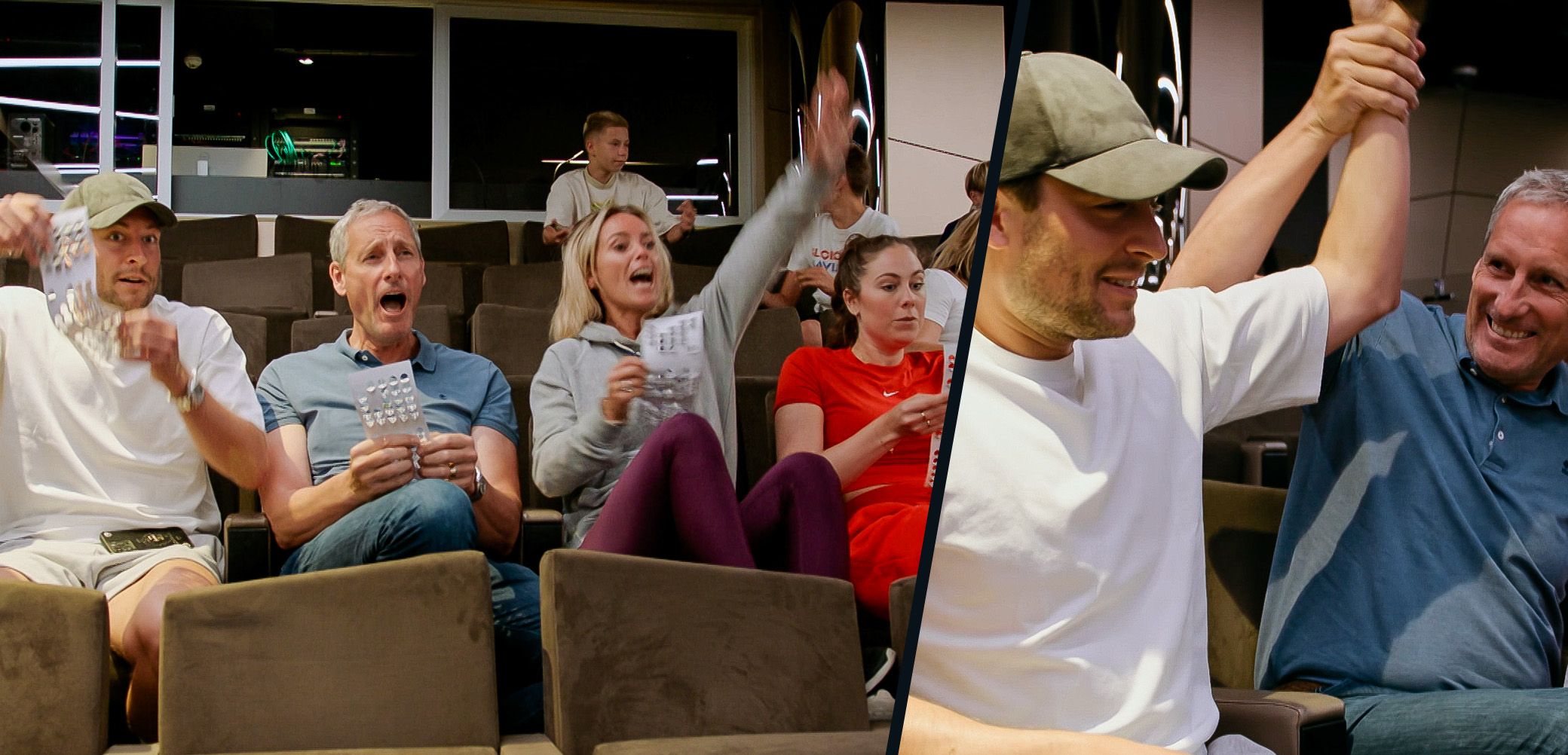 BINGO! Viktor beschaamd nadat hij bingo wint op de cruise