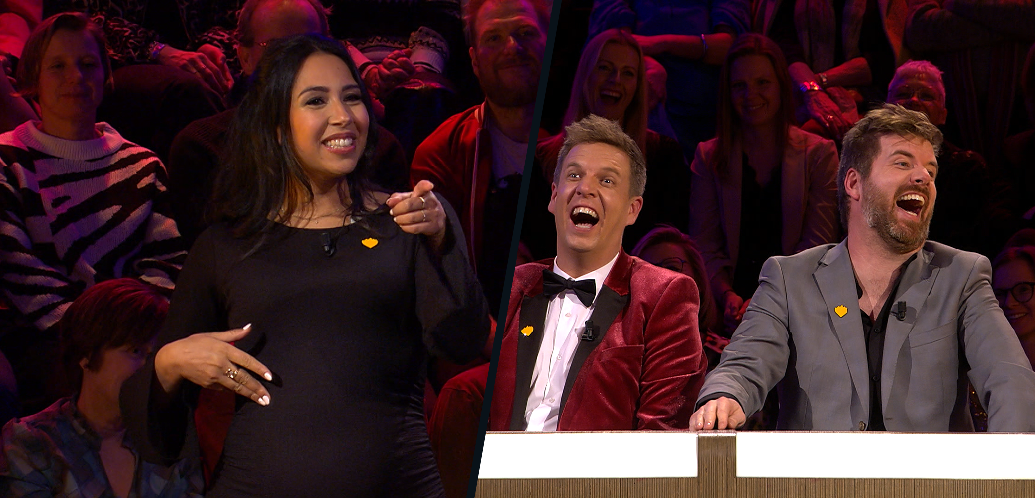 Verrassing in de studio: Danira komt live een vraag stellen