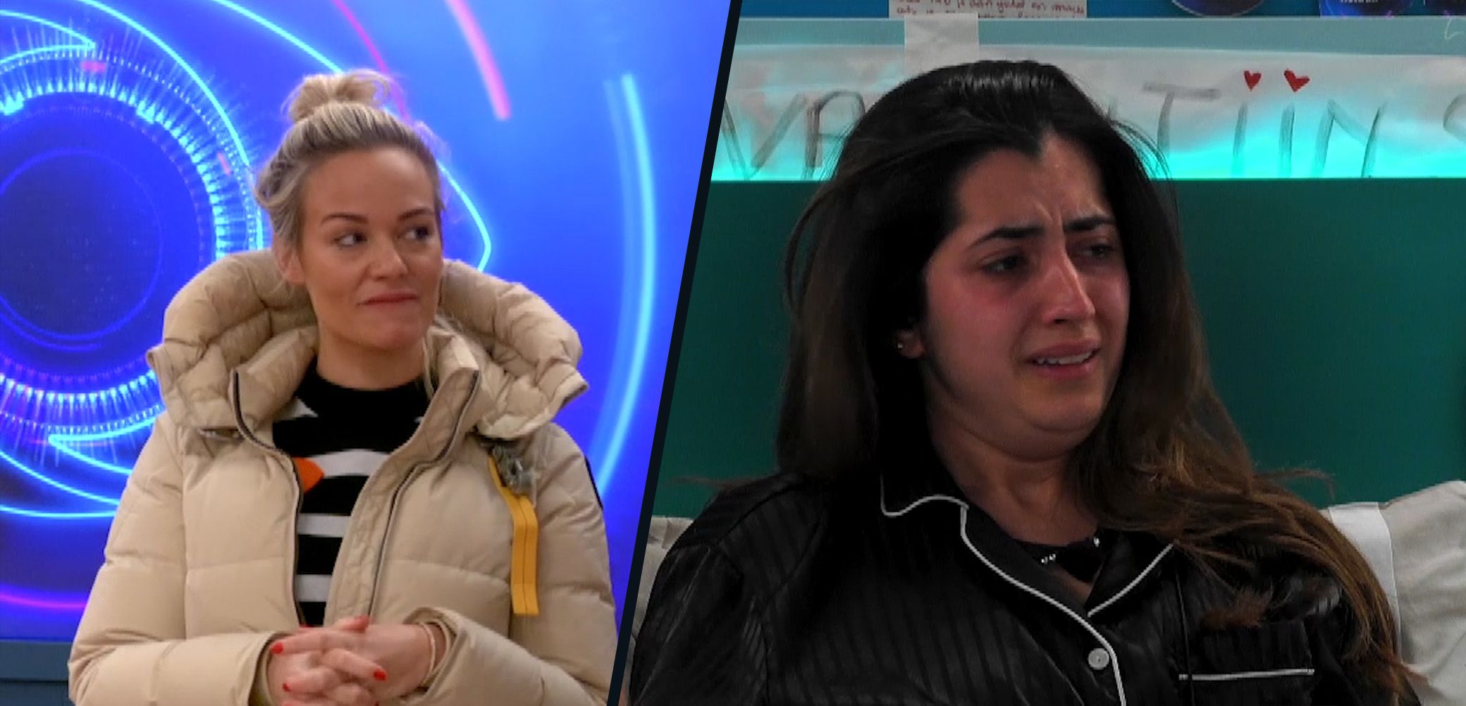 Ronahi duidelijk aangeslagen als ze hoort dat anderen haar naar huis stemmen