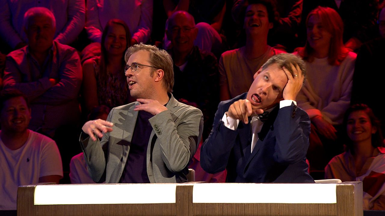 James en Jan Jaap doen een hilarische imitatie van Bazart