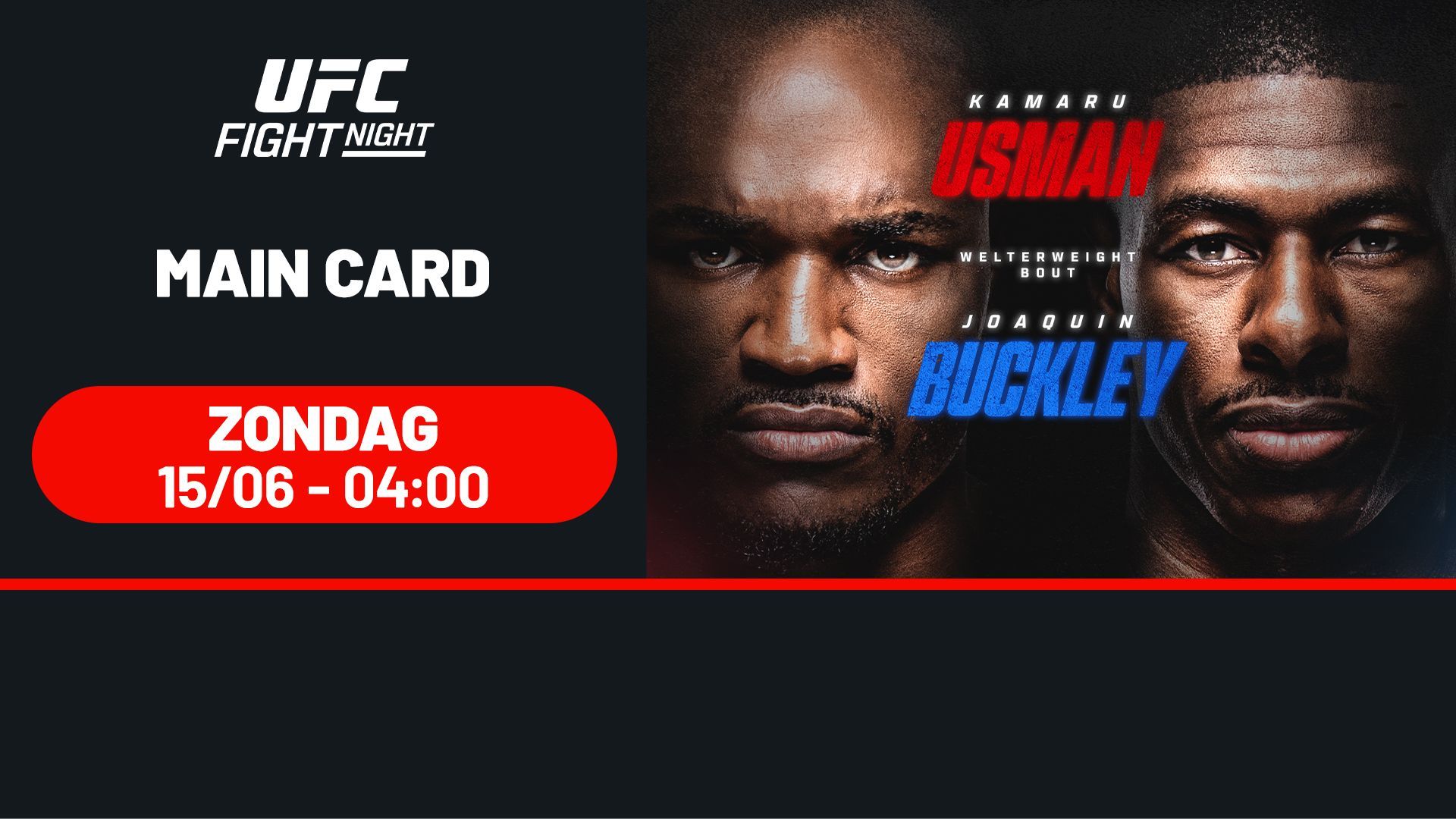UFC Fight Night: Usman vs. Buckley - Maincard