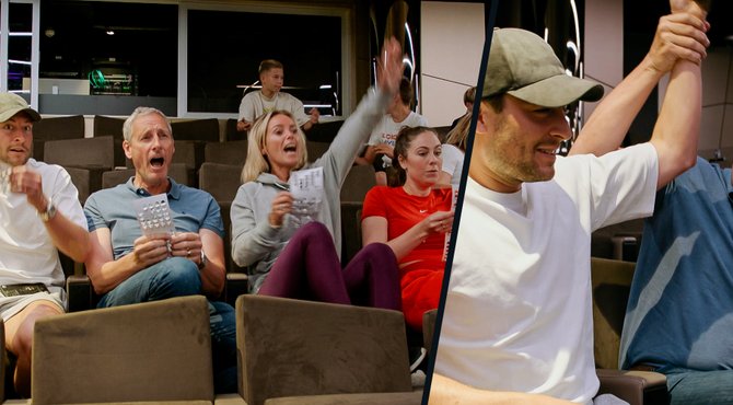 BINGO! Viktor beschaamd nadat hij bingo wint op de cruise