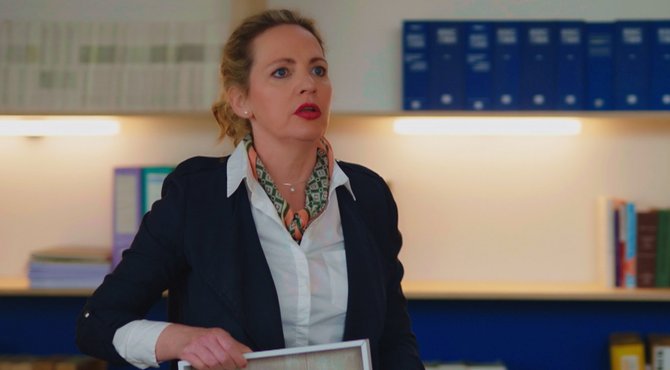 Michelle ontvangt een bekende CEO