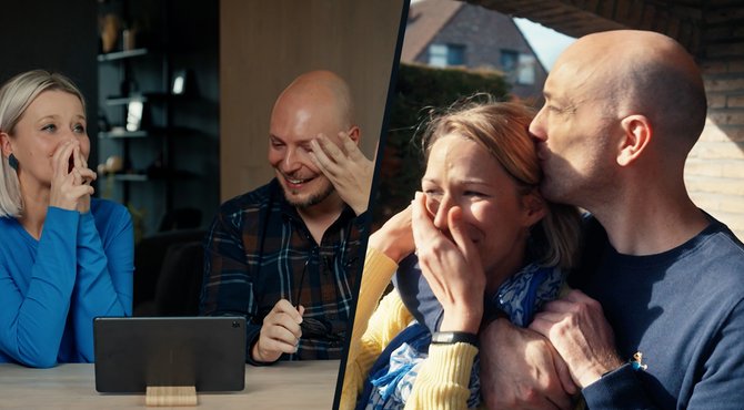 Eindelijk een koppel dat tevreden is tijdens het eerste bezoek: "Goed gedaan!" 