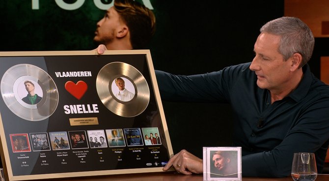 Snelle krijgt gouden en platina plaat van Gert: "Dit is geweldig"