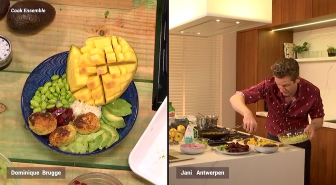 Dit is het resultaat van Dominique zijn heerlijke poké bowl.