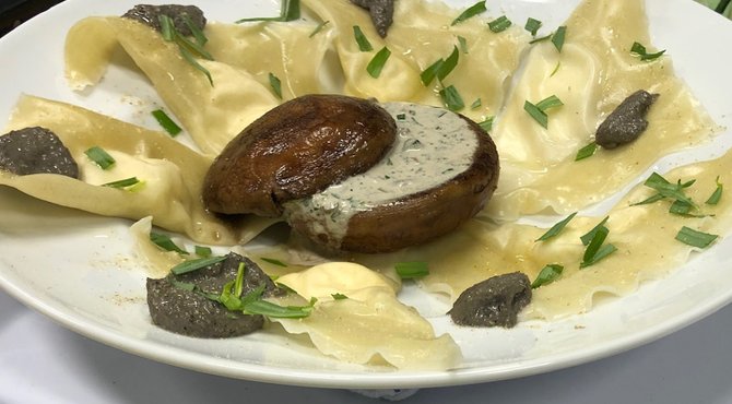 9/12: Portobello-champignons & Oosterse ravioli met geitenkaas