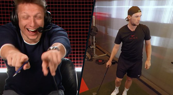 Wesley heeft weddenschap lopen met golfer Thomas Pieter: "Dat kan hij niet!"