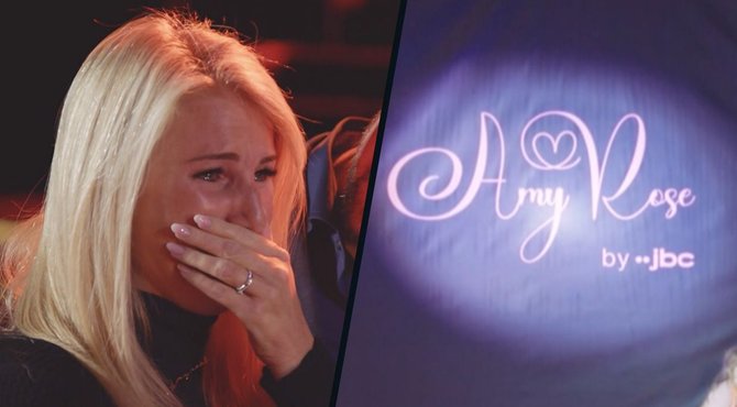 James verrast Evy met haar eigen modecollectie 'Amy-Rose': "Super mooi!"