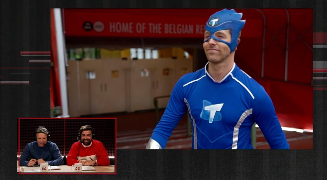 Mega Toby doet alle proeven van De Container Cup in zijn Mega Toby outfit!