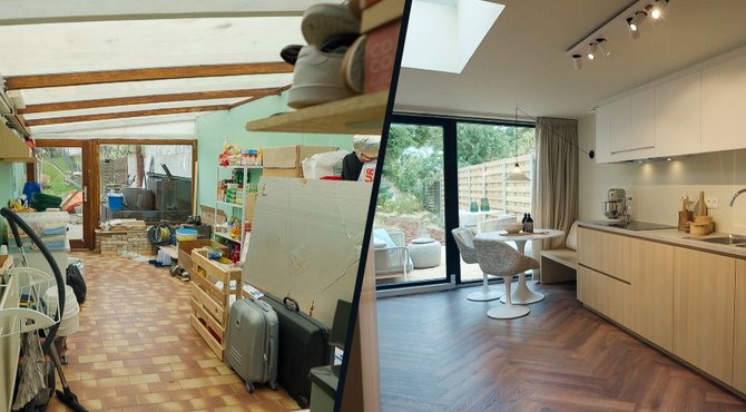 Voor en na: Het huis van Ines en Xyanu 