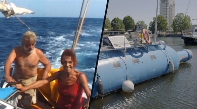 Fons en Kee leefden 13 jaar lang in een flesboot op de oceaan