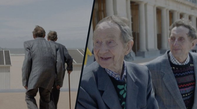Louis & Hubert ontroerd: na meer dan 50 jaar zien ze voor het eerst de zee terug