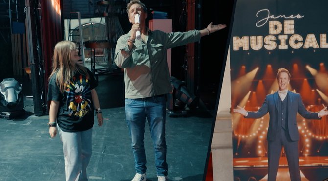 Lina uit Extreme Makeover mag mee achter de schermen van James De Musical 