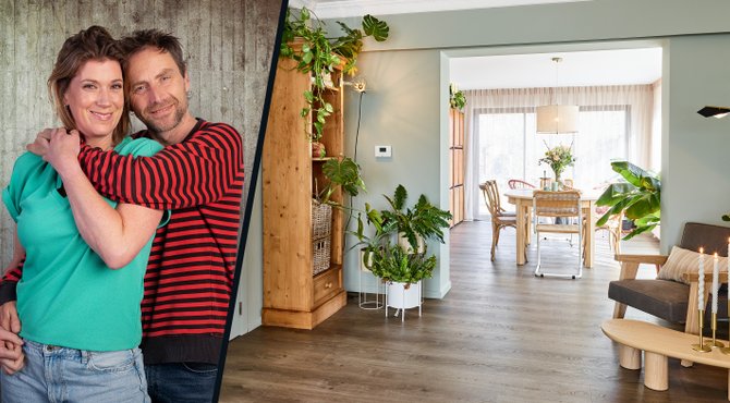 Voor en na: het huis van Johan en Syl in Koolkerke