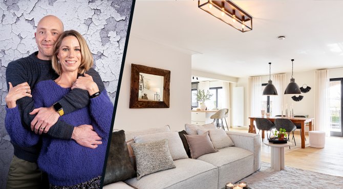 Voor en na: het huis van Kim en Jan in Lennik