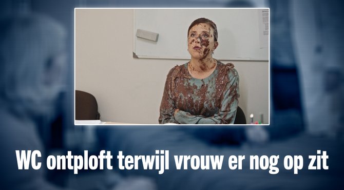 WC ontploft terwijl vrouw er nog op zit: "We hadden het wel aangekondigd"