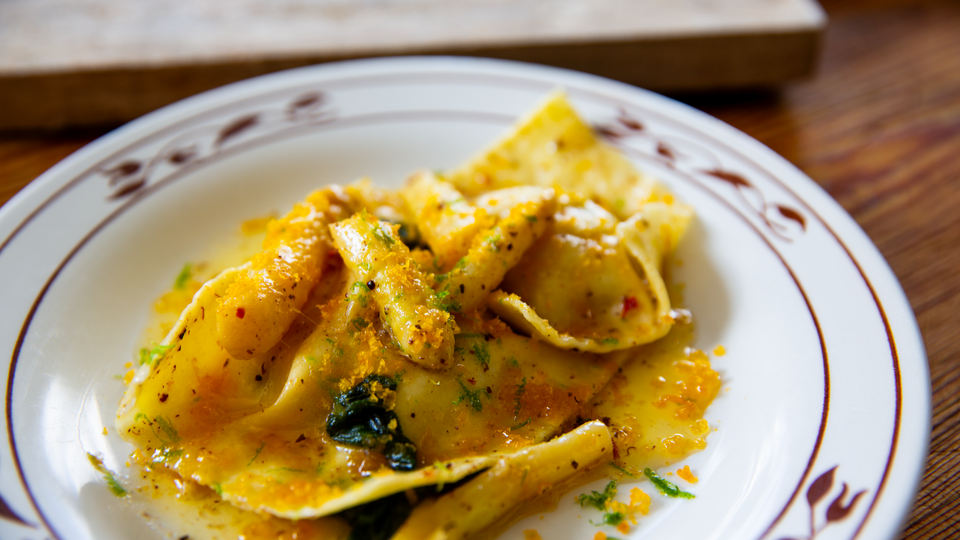 Raviolo a la Flamano