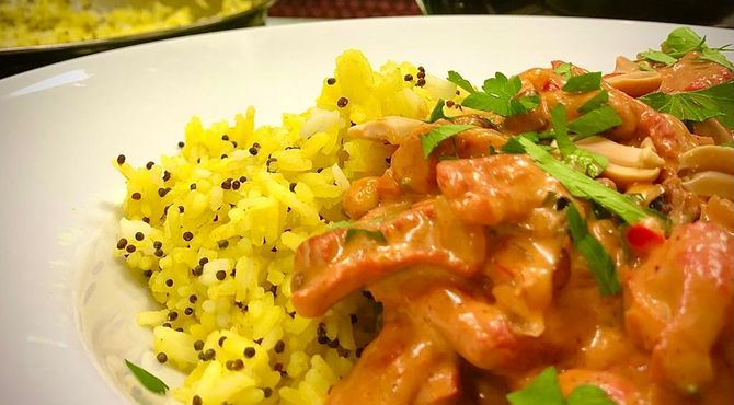 3/12: Kip tikka masala met citroenrijst