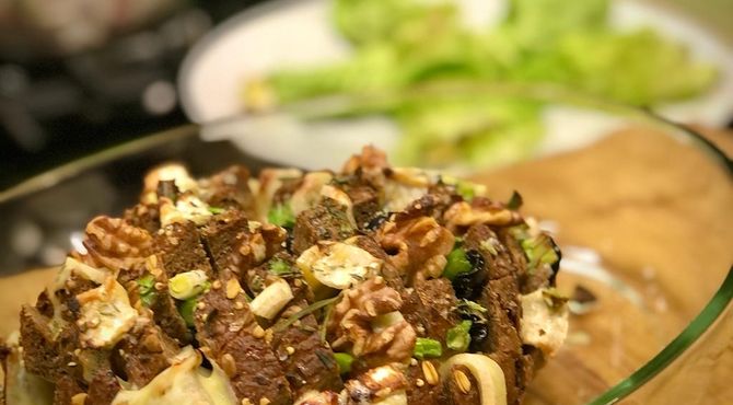 4/12: Plukbrood met kaas en slarollen (vegetarisch)