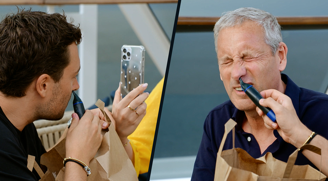 Verhulstjes scoren eerste souvenir op de cruise: een ... neushaartrimmer