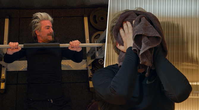 Jeroom kan niet verrassen op de bench press: "Elodie duwt meer gewicht"