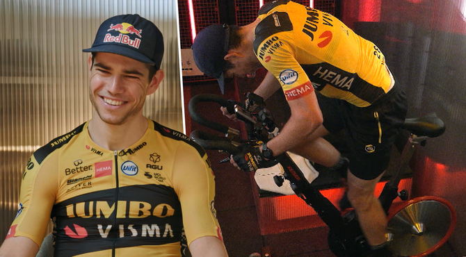 De eerste plaats op de fiets in De Container Cup is voor Wout van Aert
