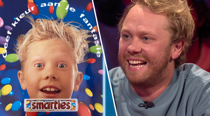 Deze bekende acteur startte zijn carrière als model voor Smarties