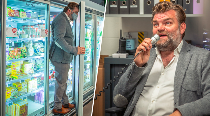 Stefaan Degand neemt mensen in de supermarkt in de maling｜Dag 23 op de Evanna