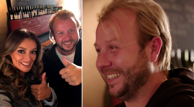 Nils krijgt een verrassing van Véronique De Kock voor zijn prachtig initiatief