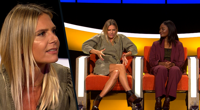 Nathalie Meskens over geboorte zoontje: "Ik trok hem zelf uit mijn buik"