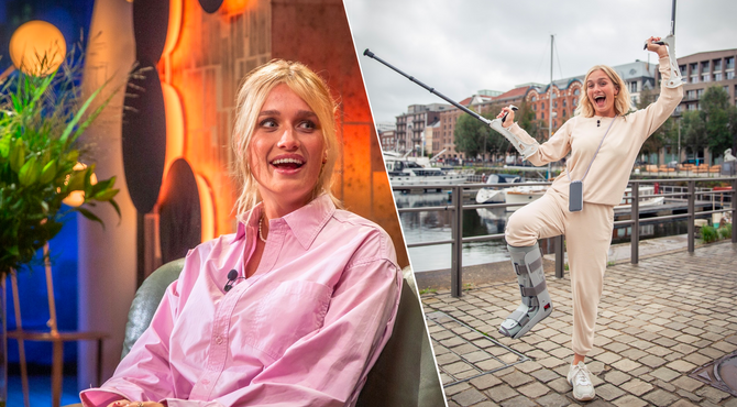 Julie Vermeire vertelt hoe ze haar voet brak: “De mug hangt er nog steeds”