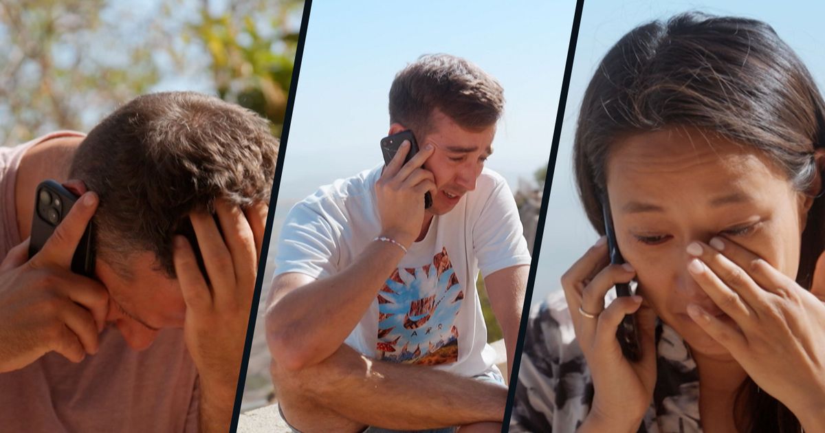 Tranen bij Mol-kandidaten wanneer ze contact hebben met het thuisfront