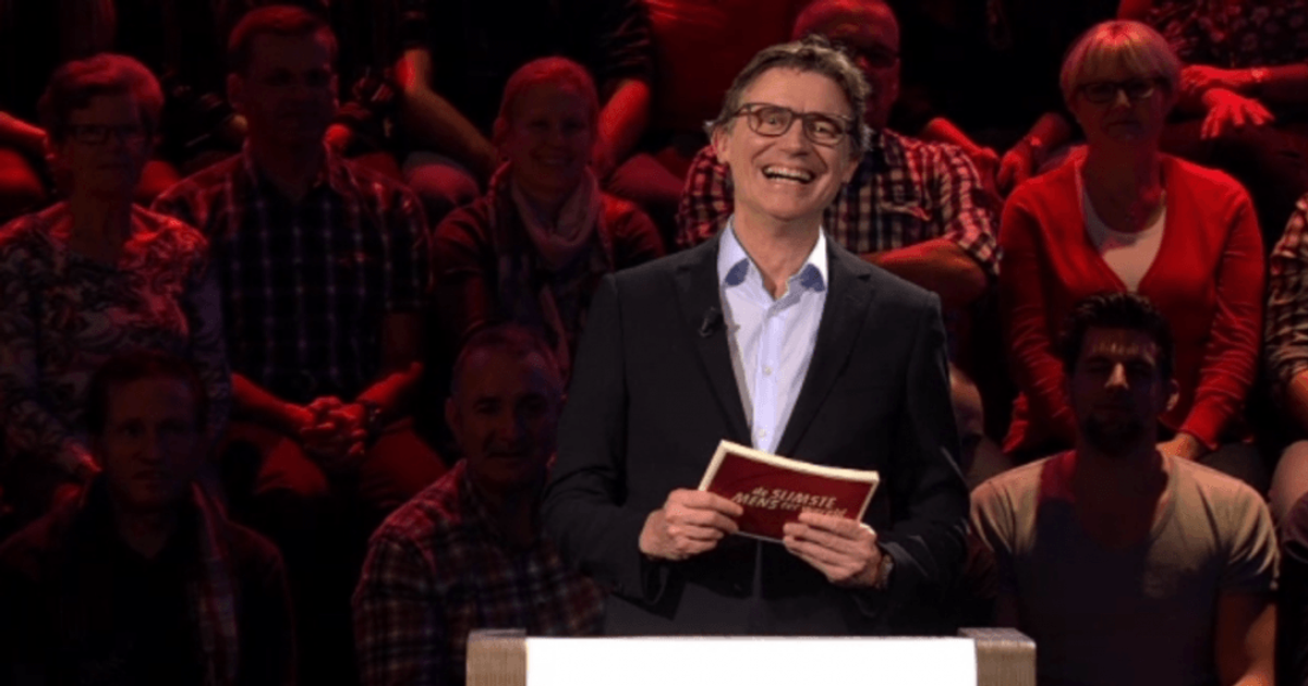 Wassen beeld van Erik Van Looy presenteert De Slimste Mens ter Wereld Wassen beeld van Erik Van Looy presenteert De Slimste Mens ter Wereld